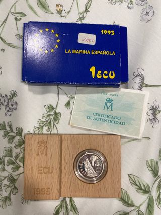 1 ECU Plata 1995 Marina Española
