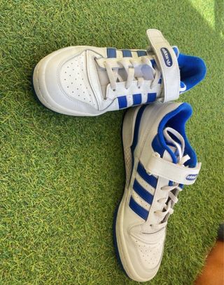 Adidas Forum Low Blancas y Azules originales