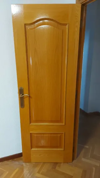 Puertas de interior madera con cristal