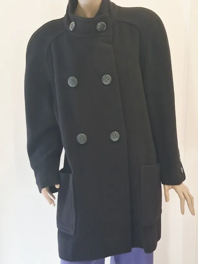 Cappotto Lana e Cashmere Tg 48/50 Nero