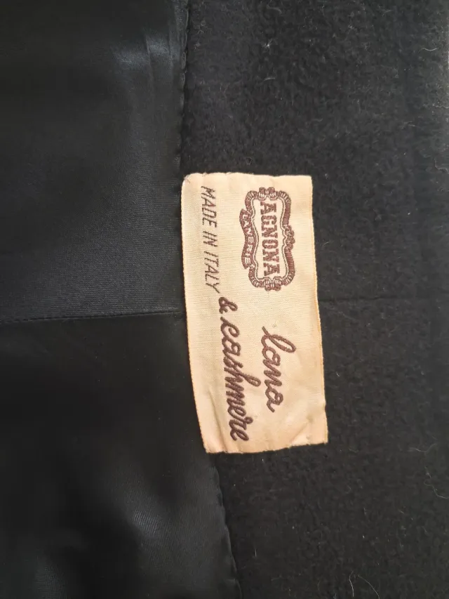 Cappotto Lana e Cashmere Tg 48/50 Nero