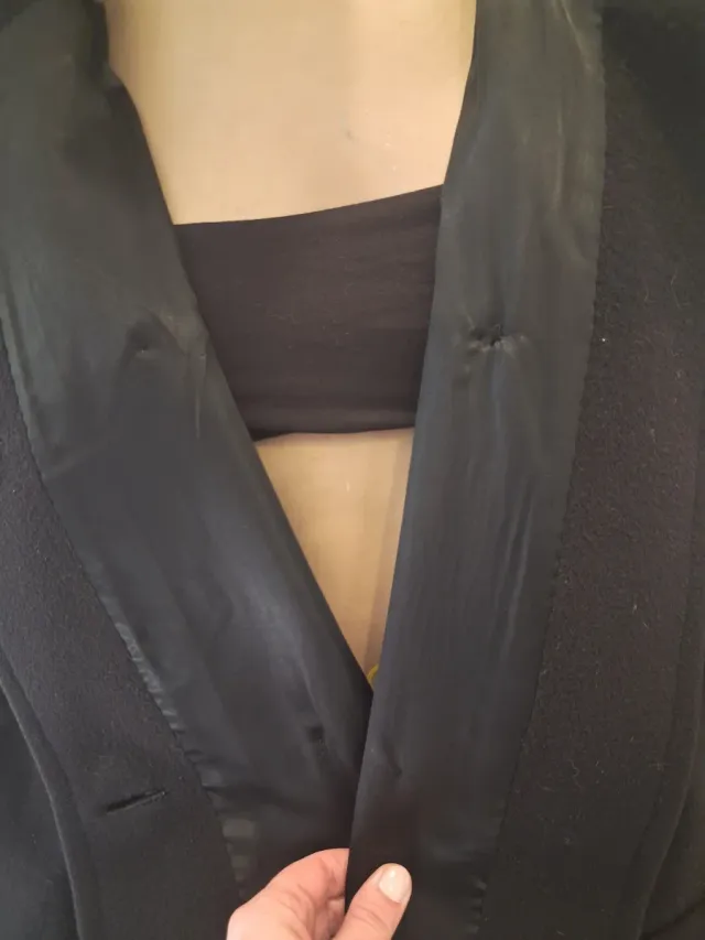 Cappotto Lana e Cashmere Tg 48/50 Nero