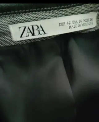 Traje Zara Gris Chaqueta y Pantalón