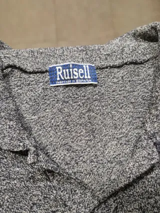 Suéter Russell Gris Manga Corta Hombre