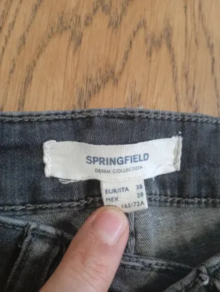 Vaqueros grises mujer Springfield