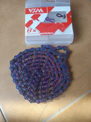 Cadena Bici MTB 8x speed Arcoíris