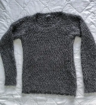 Jersey gris peludo talla M