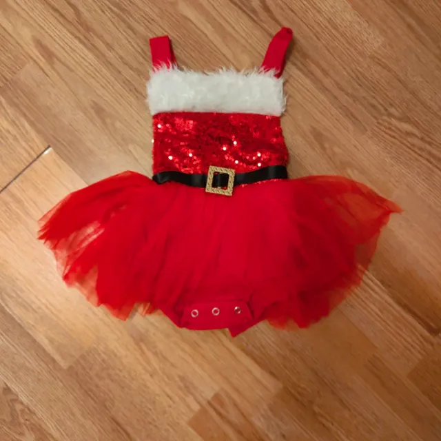 Vestito Natale bambina paillettes e tulle