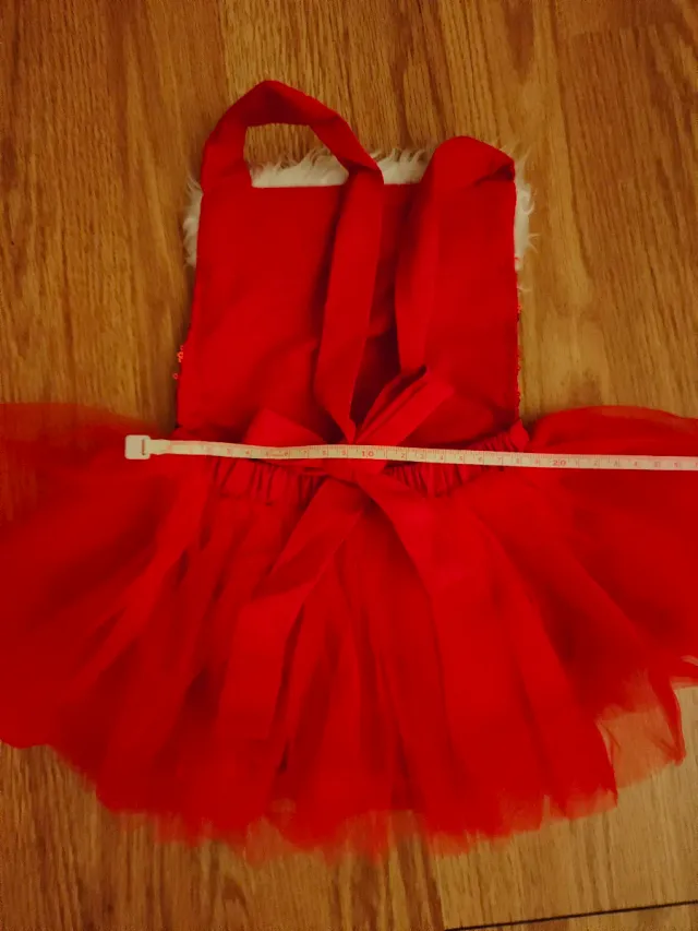 Vestito Natale bambina paillettes e tulle
