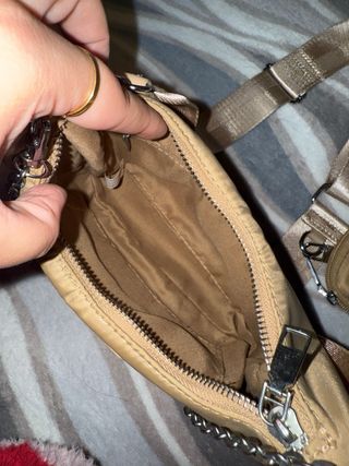 Bolso pradi Marrón con Monedero y Cadena