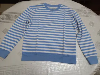 Jersey rayas azul y blanco mujer. Talla L