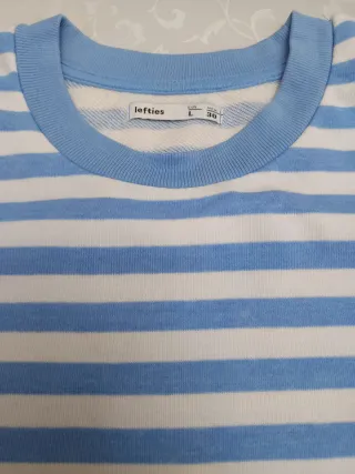 Jersey rayas azul y blanco mujer. Talla L