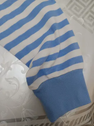 Jersey rayas azul y blanco mujer. Talla L