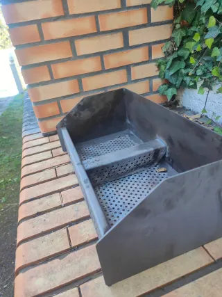 Quemador de pellets metálico