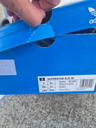 Adidas Superstar XLG Gris y verde fluor Nuevas