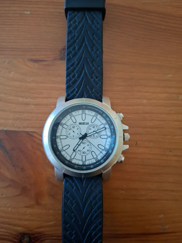 Orologio Sparco Racing Nero/Argento