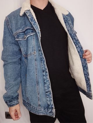 Chaqueta vaquera forrada borrego