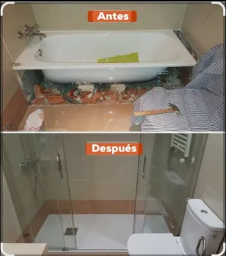 Cambio de bañera por ducha