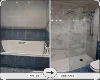 Cambio de bañera por ducha