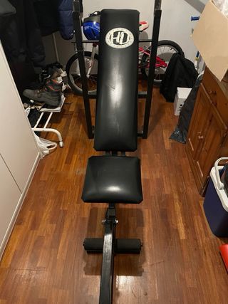 press de banca y Juego Mancuernas Ajustables