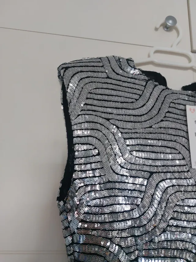 Vestido lentejuelas Zara Talla S