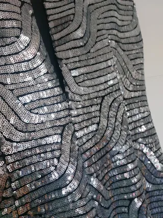 Vestido lentejuelas Zara Talla S