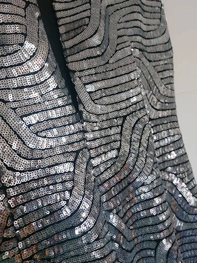 Vestido lentejuelas Zara Talla S