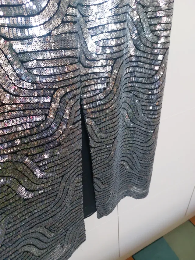 Vestido lentejuelas Zara Talla S