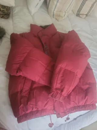 Chaqueta reversible plumón con capucha y cremaller