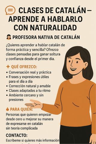 Clases de catalán- Aprende hablarlo con soltura.