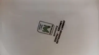 Limoges vaso in porcellana decorato