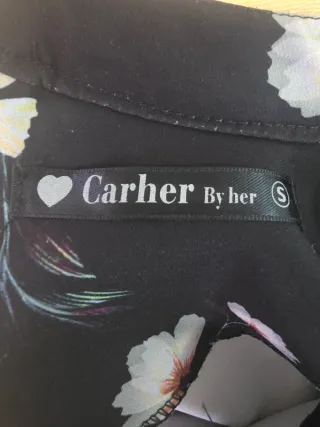 Vestido estampado floral negro