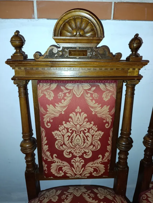 Set di 4 sedie vintage imbottite