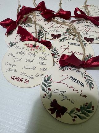 Pallina Natale Personalizzata in legno