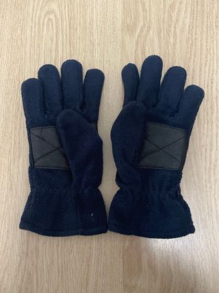 Guantes de lana azul para hombre