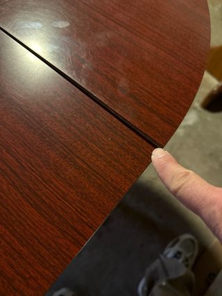 Mesa redonda cocina madera