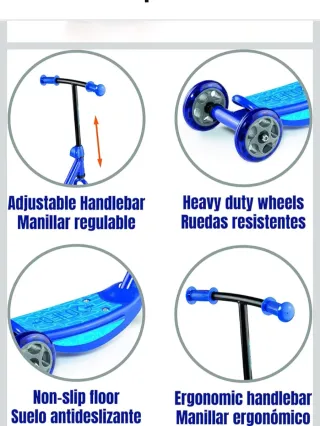 Patinete infantil 3 ruedas