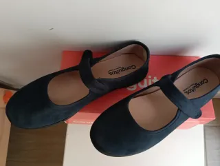 Zapatos Bailarinas Conguitos Azul Marino, un solo