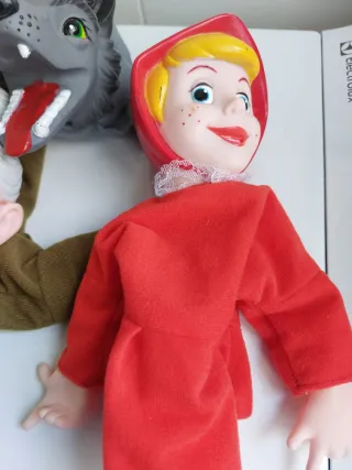 4 Muñecos Guiñol Caperucita Roja