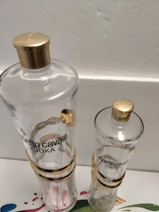 2 Bottiglie Vuote Roberto Cavalli Vodka