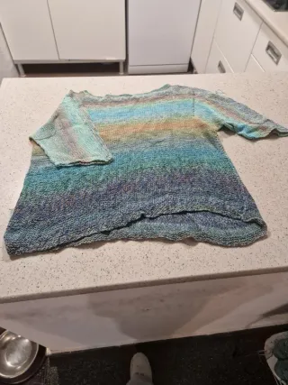 Top de punto mujer talla única multicolor