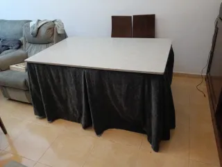Muebles de salón madera oscura