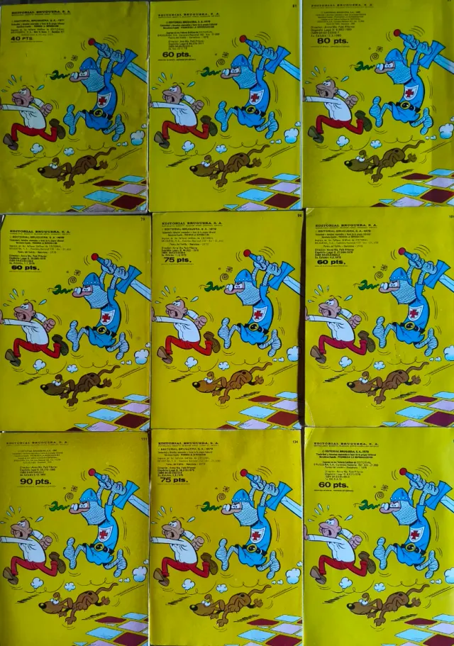 9 TEBEOS MORTADELO Y FILEMÓN, OLÉ - 70's (1° ED.)