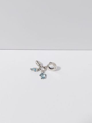 Pandora Charm Tortuga y Pez Azul Plata
