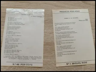 Cromos Cantantes y Canciones