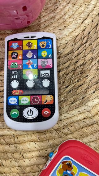 Lote Juguetes Bebé: Cesta, Teléfono y Espejo