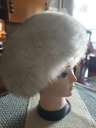Gorro de zorro auténtico vintage