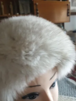 Gorro de zorro auténtico vintage