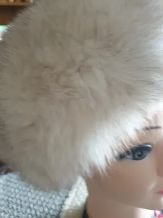 Gorro de zorro auténtico vintage