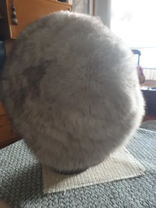 Gorro de zorro auténtico vintage